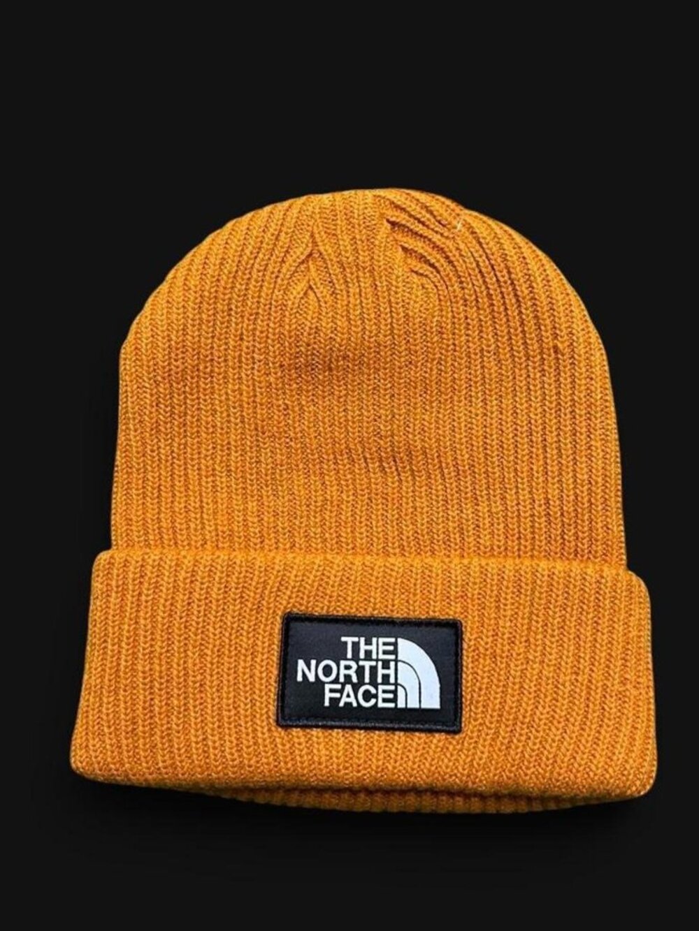 The North Face Mustard Orange Cuffed Beanie
